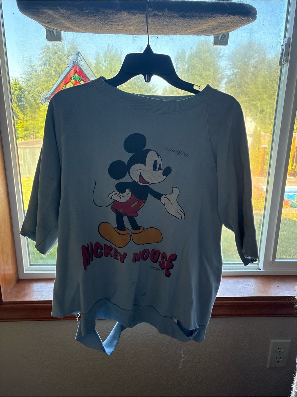 Vintage Mickey Mouse Blue Crewneck Sweater